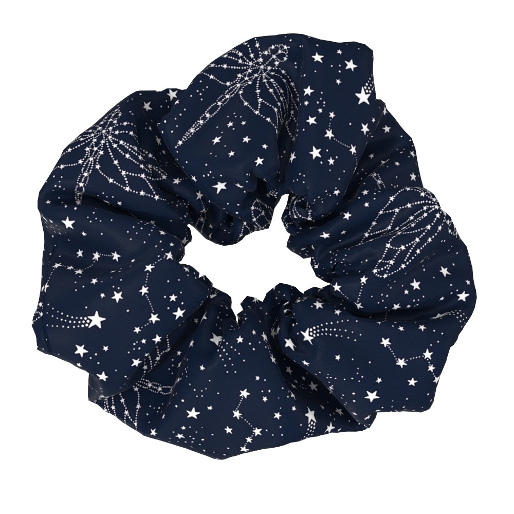Women's Daily Handmade Fabric Hair Scrunchies Star Moon Floral