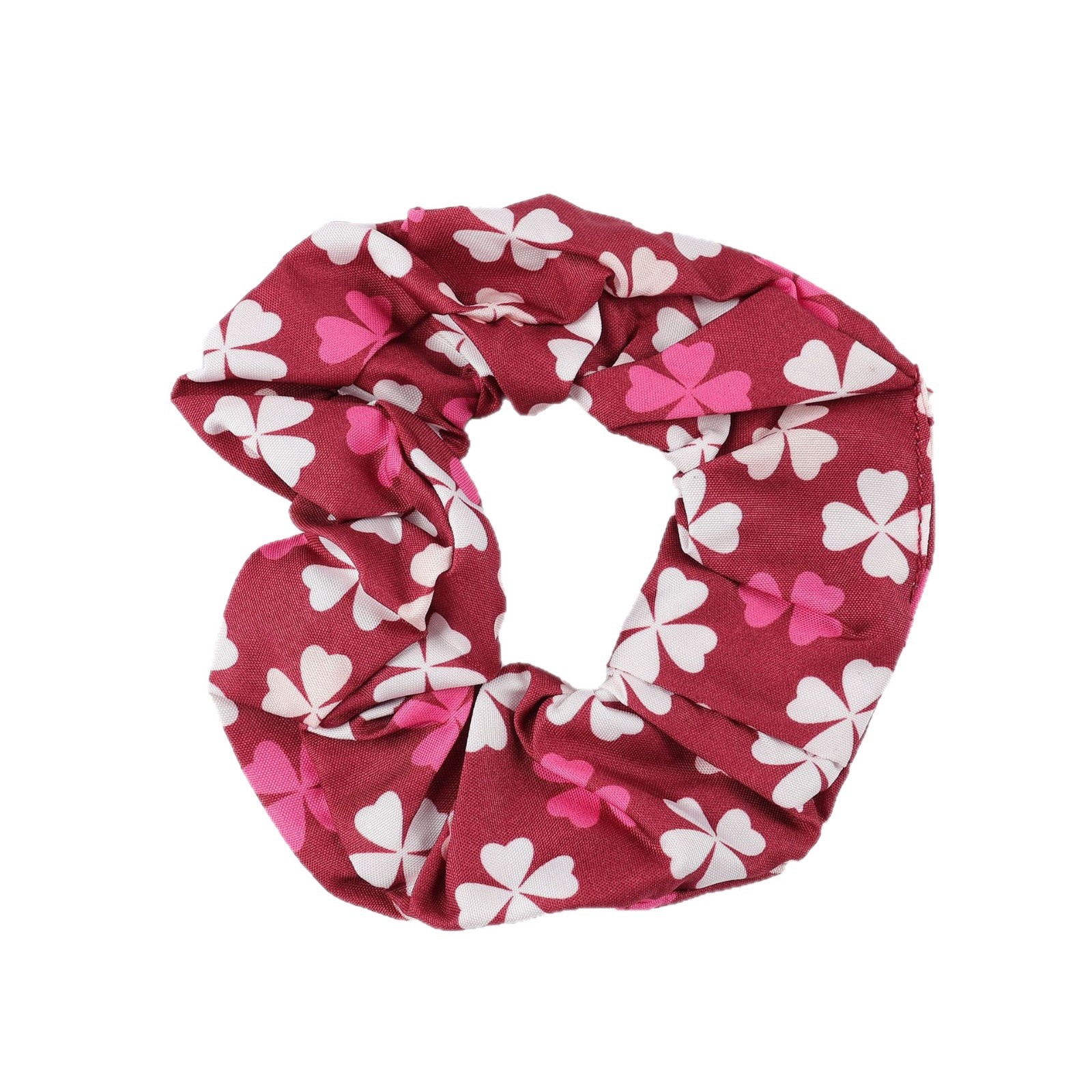 Women's Cloth Bow Elastic Hair Tie Daily Accessory Four-Leaf Clover