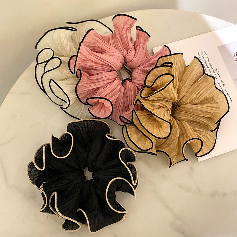 Women's Elegant Floral Braided Hair Tie Polyester Daily Ponytail Holder