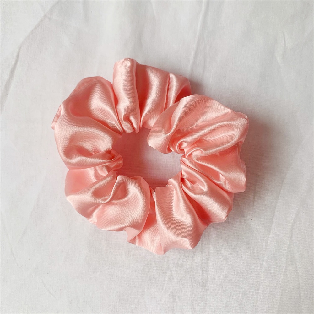 Women's Simple Handmade Cloth Hair Tie Spring Daily Solid Color