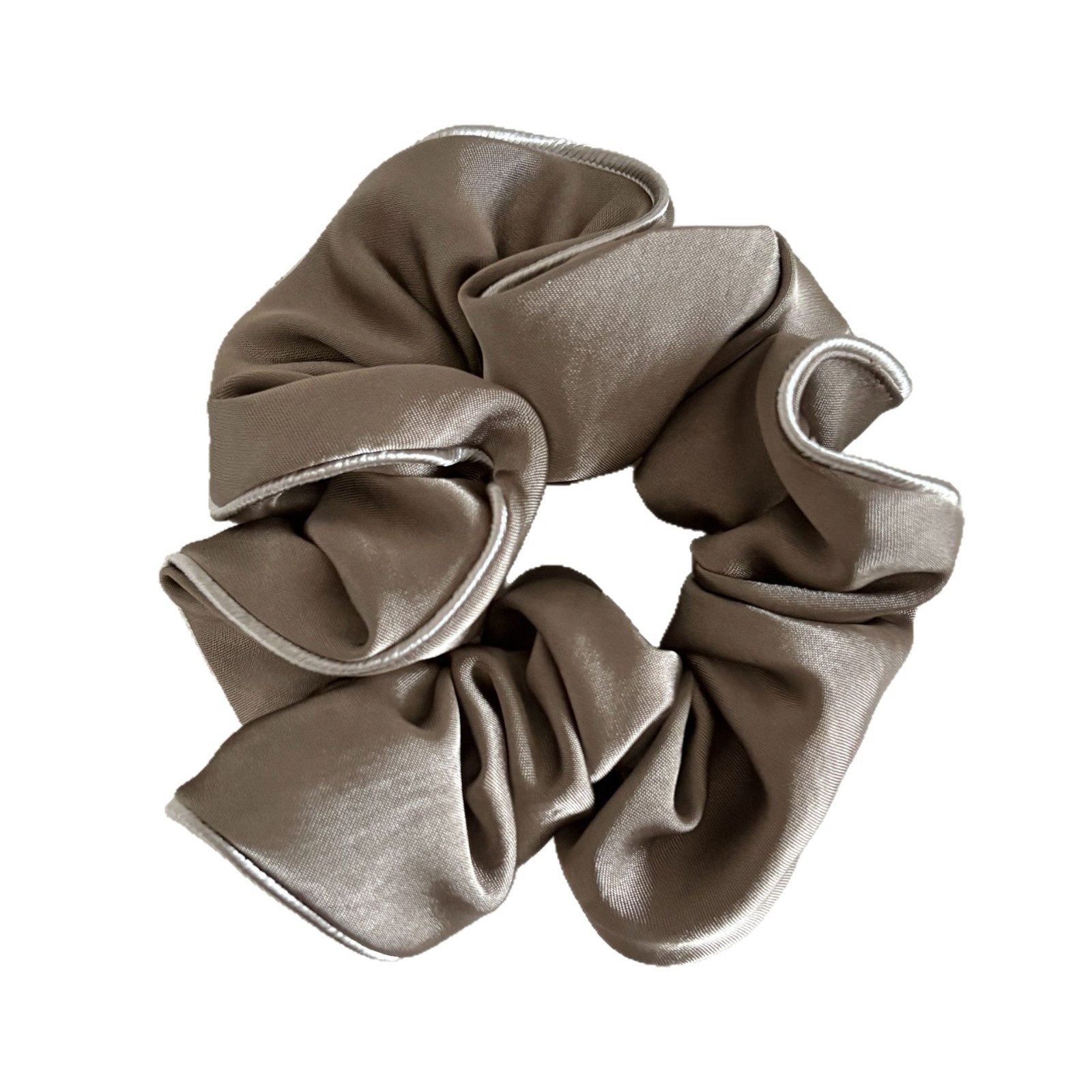 Women's Elegant Solid Black Cloth Hair Tie, Chic Spring Hair Accessory