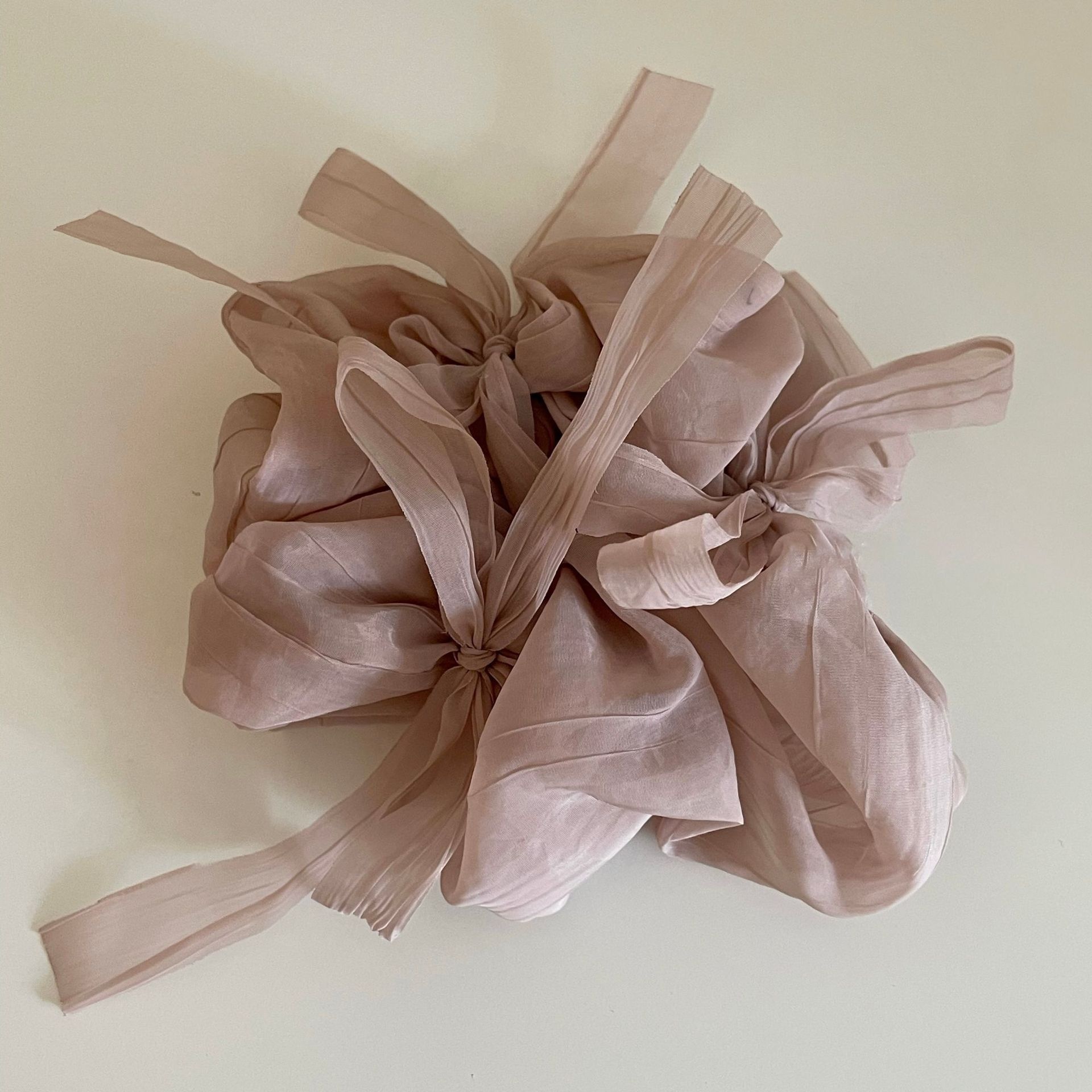 Women's Elegant French Ballet Style Flowy Satin Pleated Big Bow Headband