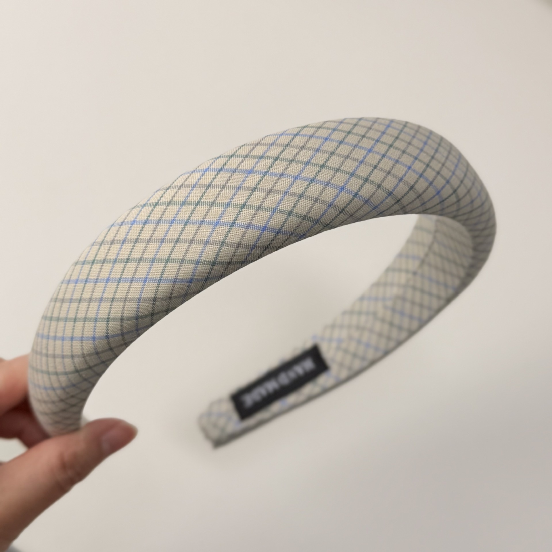 Women's Spring Cloth Bubble Braid Hair Rope Accessory In Green Plaid