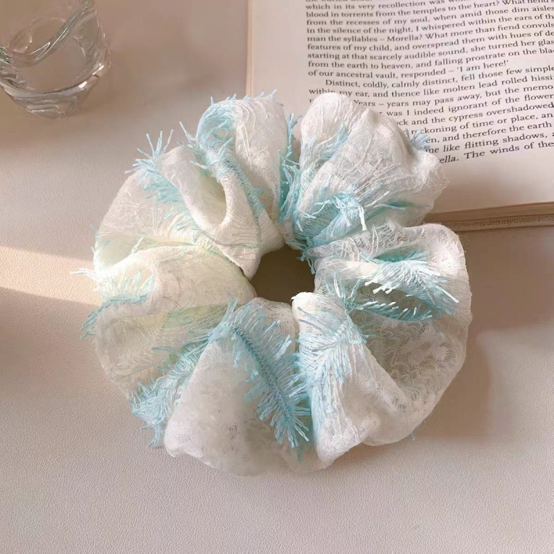 Women's Spring Cotton Hair Tie Accessories Elegant White Lace
