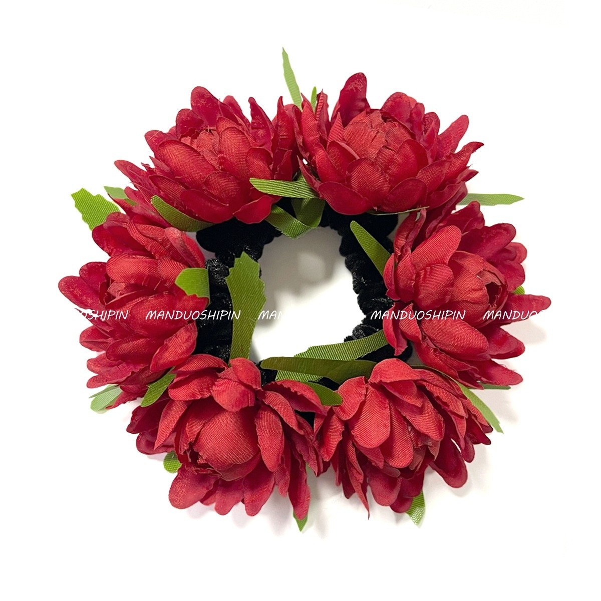 Women's Summer Beach Cloth Hair Tie Large Realistic Sunflower