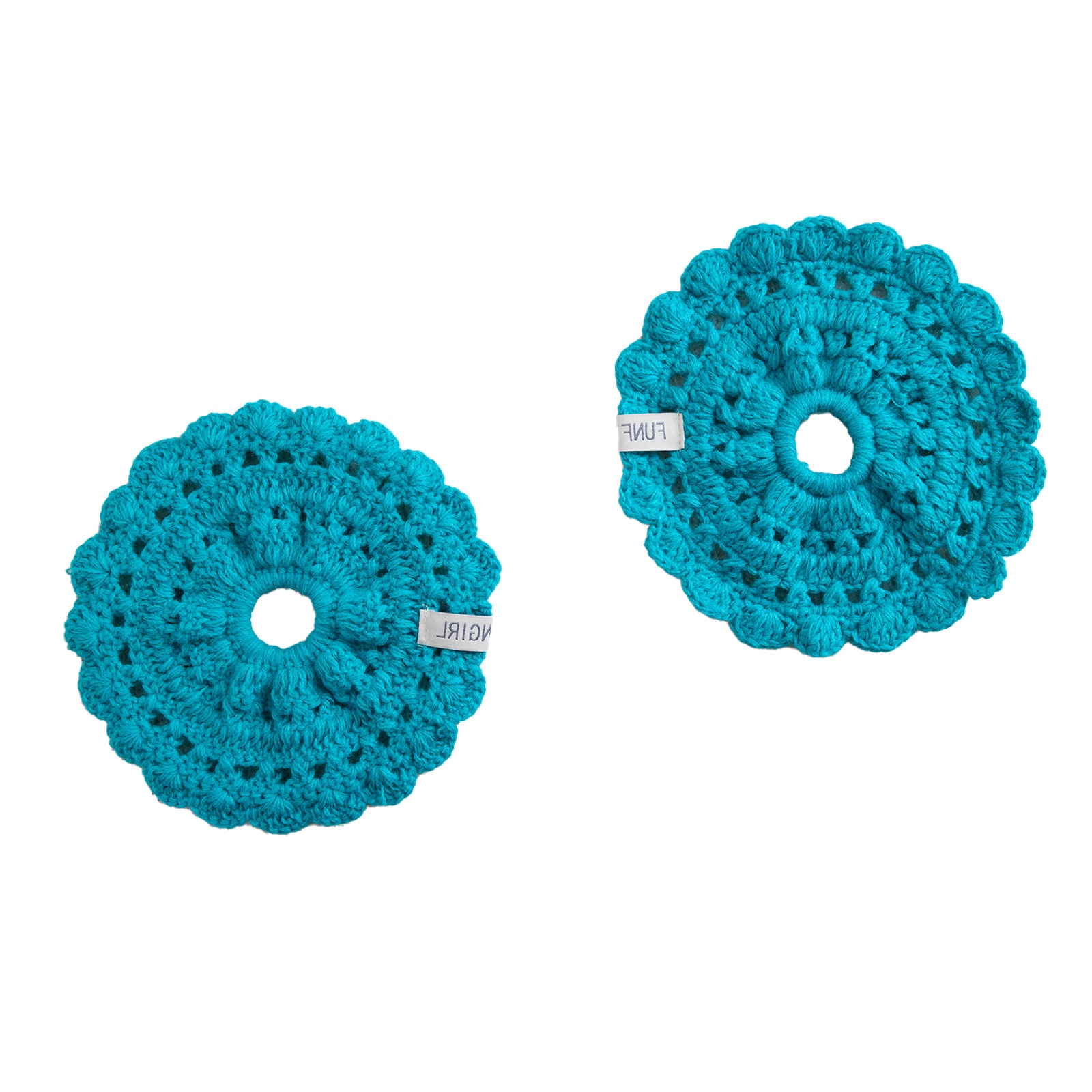 Women's Handmade Lace Knit Hairband Forest Style Autumn Winter Hair Tie