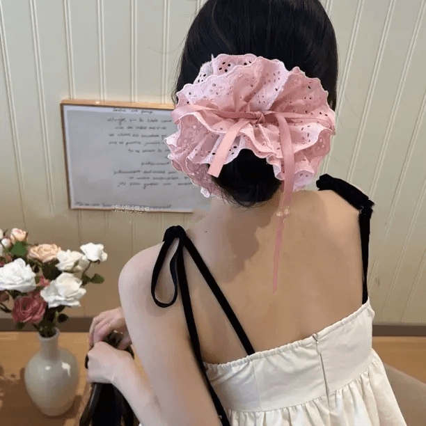Women's Classic Daily Cloth Hair Tie Solid Color