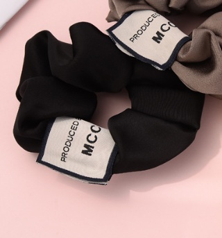 Women's Girls Retro Cloth Hair Tie Scrunchie Solid Color Horse Pattern