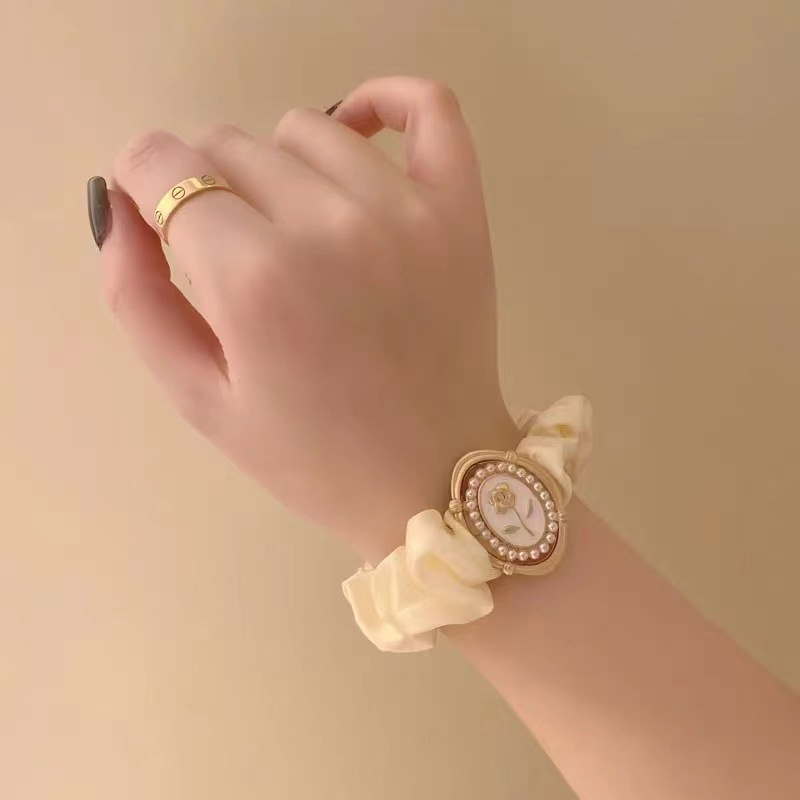 Women's Spring Daily Elastic Hair Tie Accessory Romantic Rose Flower