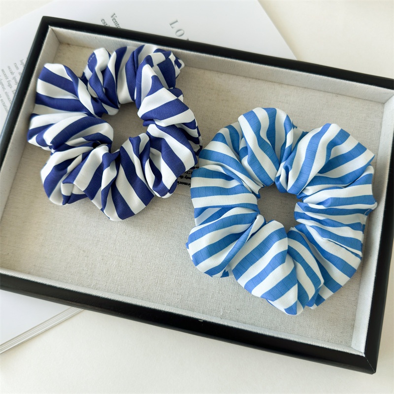 Women's Simple Daily Casual Cloth Hair Tie Classic Stripe Pattern