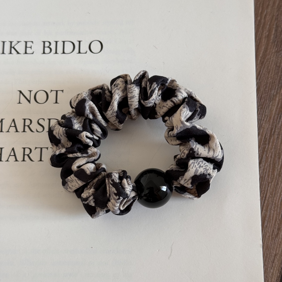 Women Girls Retro Leopard Print Elastic Hair Ties High Elasticity Cloth Bands