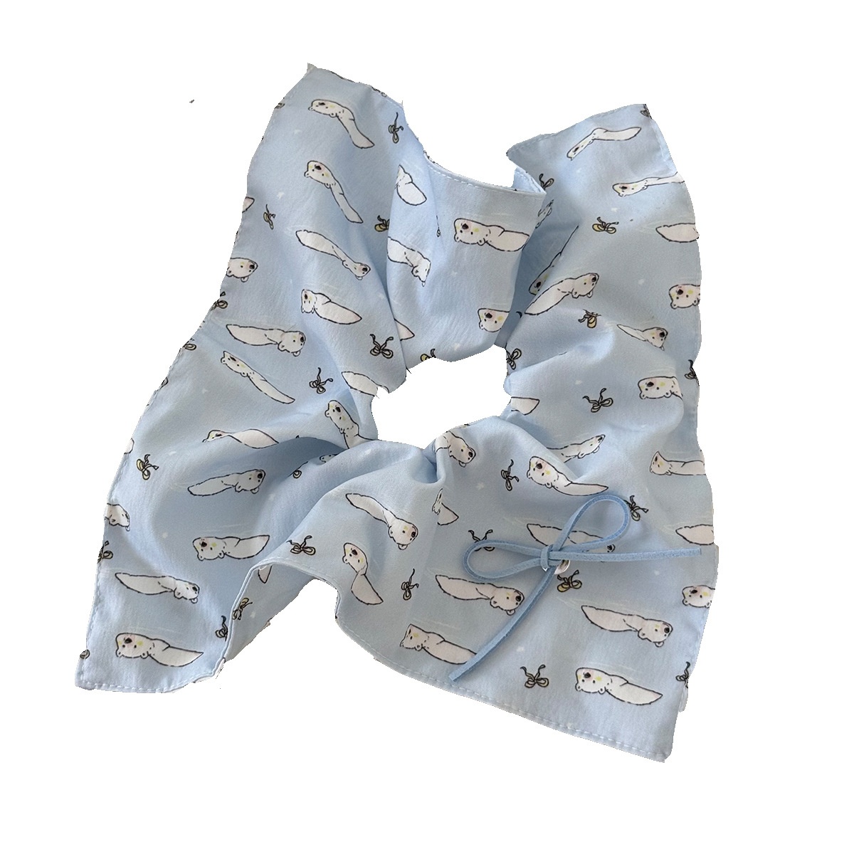 Women's Satin Scarf Elastic Hairband Handmade Hair Ring Multi-Color Bowknot