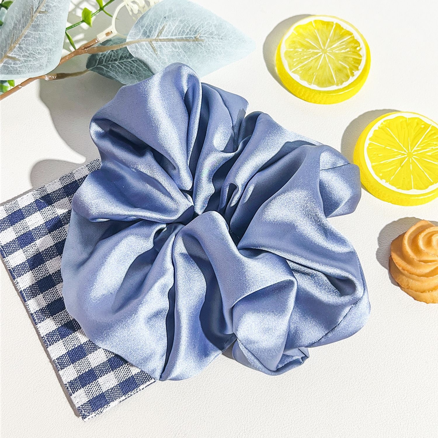 Women's Sweet All Season Cloth Hair Tie Scrunchie Solid Color