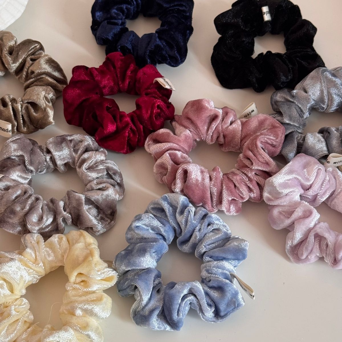 Women's Elegant Soft Velvet Hair Tie Solid Color All Season Scrunchie