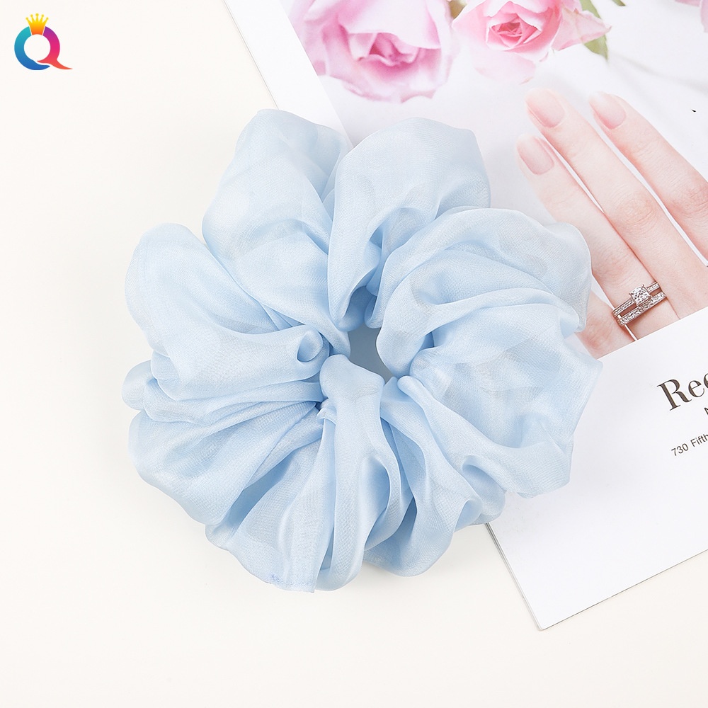 Women's Simple Daily Pleated Cloth Hair Scrunchie Solid Color