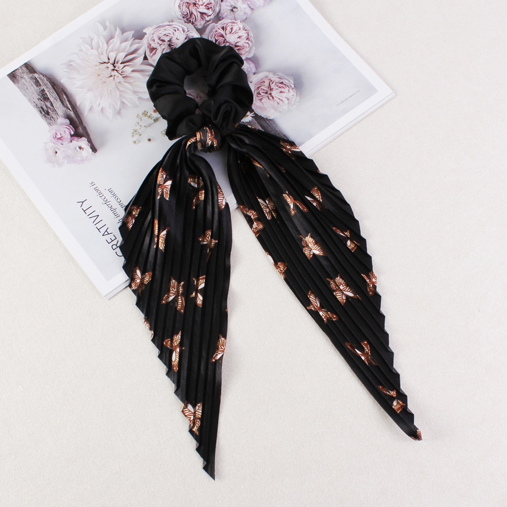 Women's Summer Cloth Tail Knot Elastic Hair Tie Cartoon Polka Dots