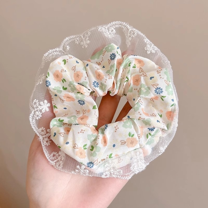 Women's Daily Cloth Lace Hair Tie Sweet Strawberry Floral Polka Dots