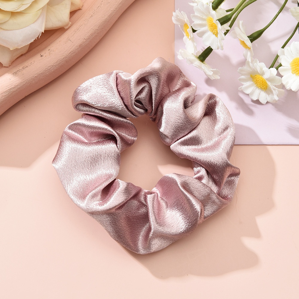 Women's Minimalist Fabric Hair Ties Trendy Solid Color Simple Head Ropes