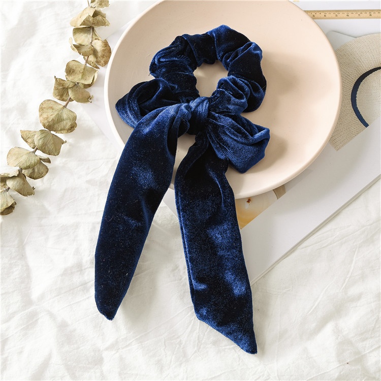 Women's Soft Holiday Hair Tie Accessory Festive Christmas Bow Knot