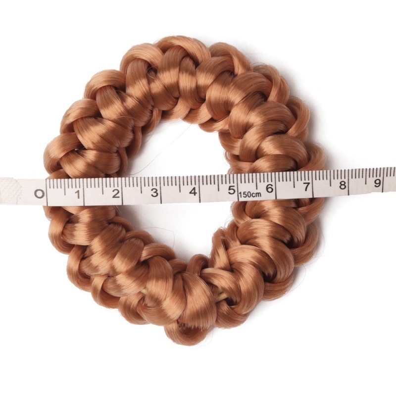 Women's Volumizing Braided Wig Bun Hair Ring Elastic Twist Pattern
