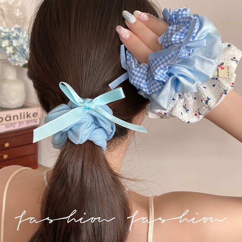 Girls Sweet Lace Butterfly Hair Ties High Elasticity Cute Bands