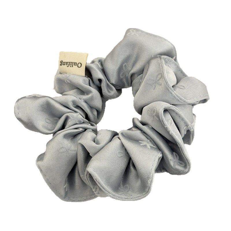 Women's Elegant Soft Satin Bow Knot Hair Tie For Everyday Wear Black