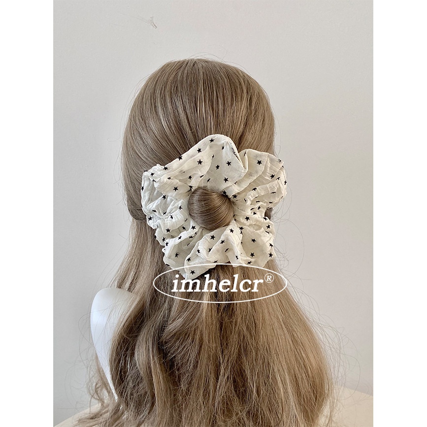 Women's Spring Soft Tulle Hair Tie Star Pattern