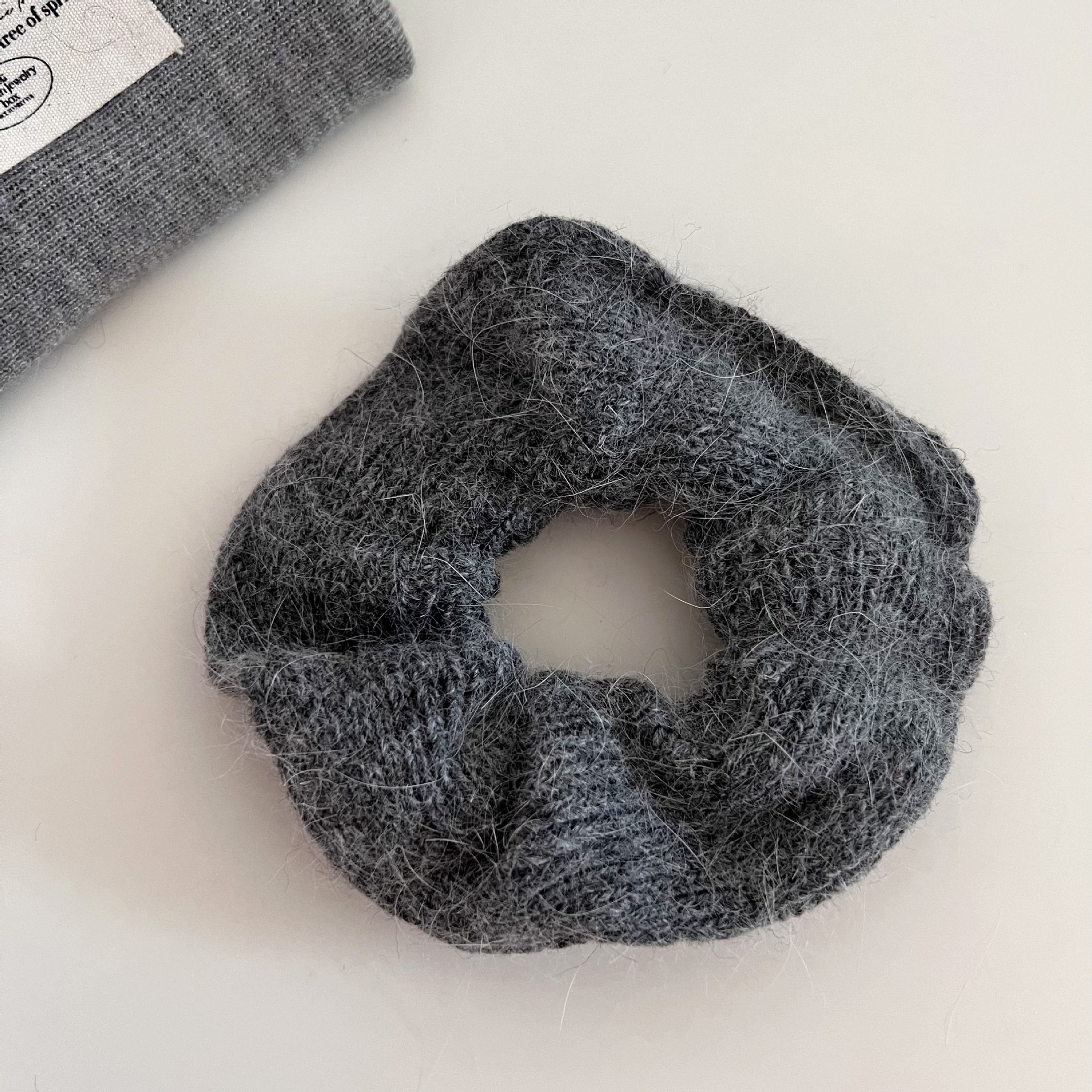 Women's Soft Knitted Yarn Hair Tie Autumn Winter Lazy Style Ponytail Band