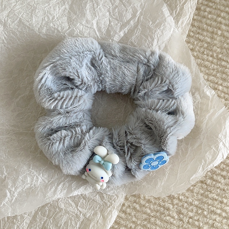 Women's Sweet Cloth Hair Tie for Holiday Street Solid Color Leopard