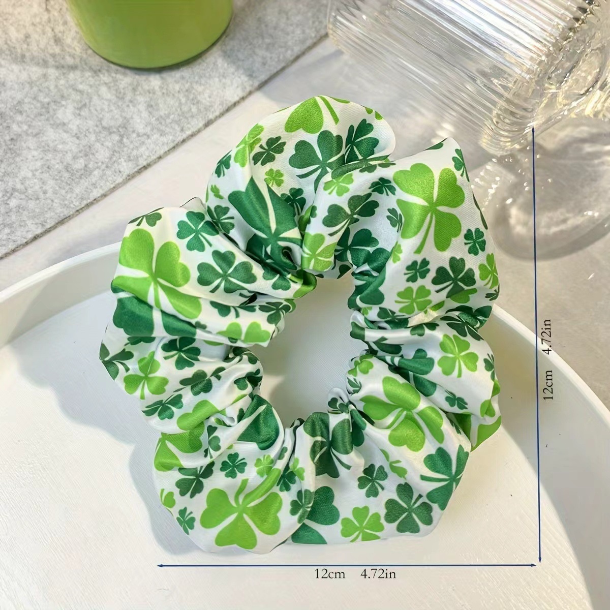 Women's Daily Festival Simple Cloth Hair Tie Shamrock Pattern