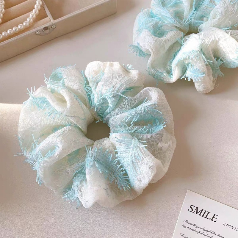 Women's Spring Cotton Hair Tie Accessories Elegant White Lace