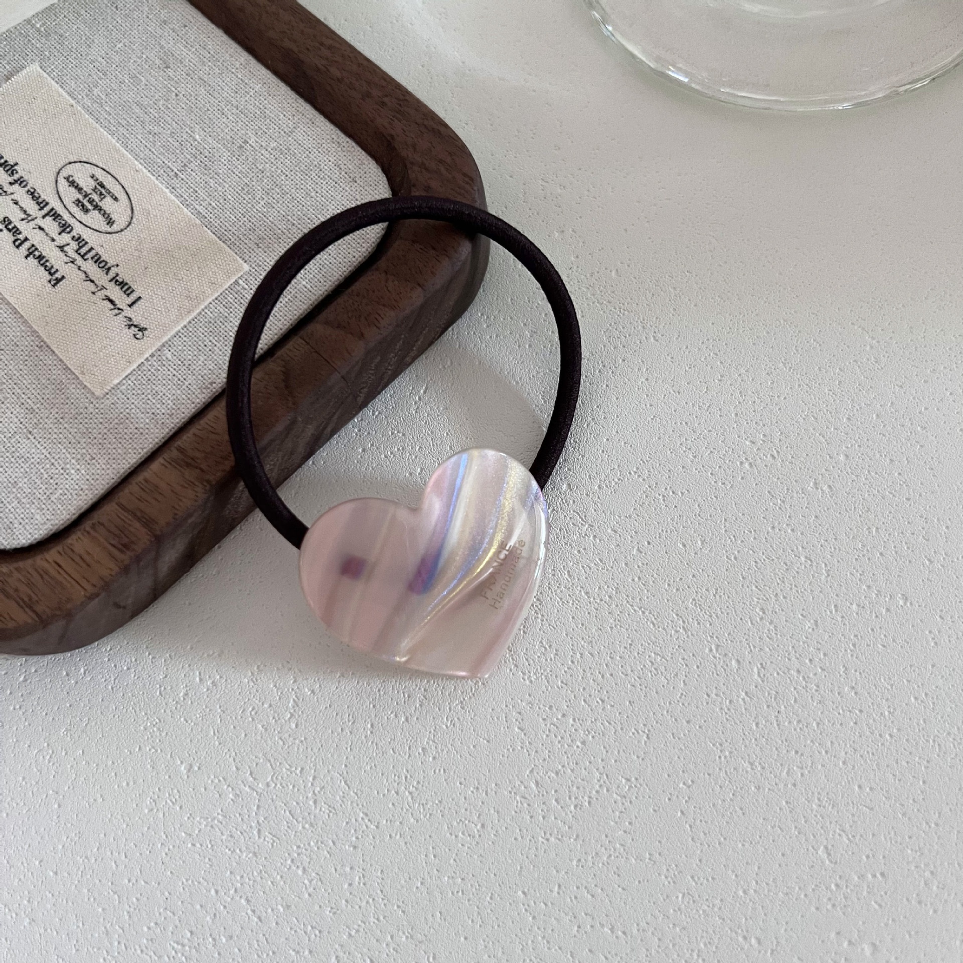 Women's All-Season Acetate Elastic Hairband Colorful Heart Shaped