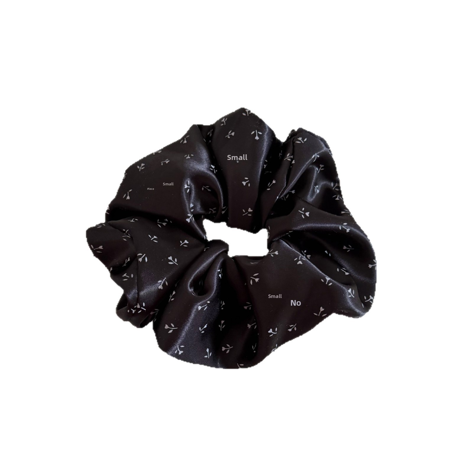 Women's Elegant Satin Hair Tie Daily Accessories Blue Ditsy Floral