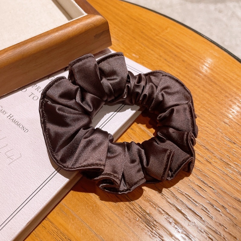 Women's Delicate Flower Bud Hair Ties High Elastic Solid Cloth Ponytail Bands