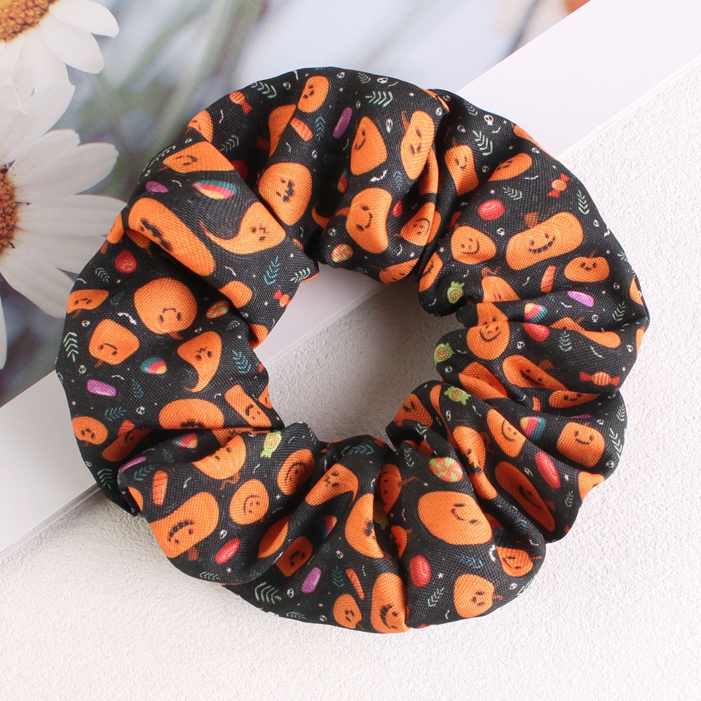 Women's Simple Halloween Elastic Cloth Hair Ties Festive Hair Bands