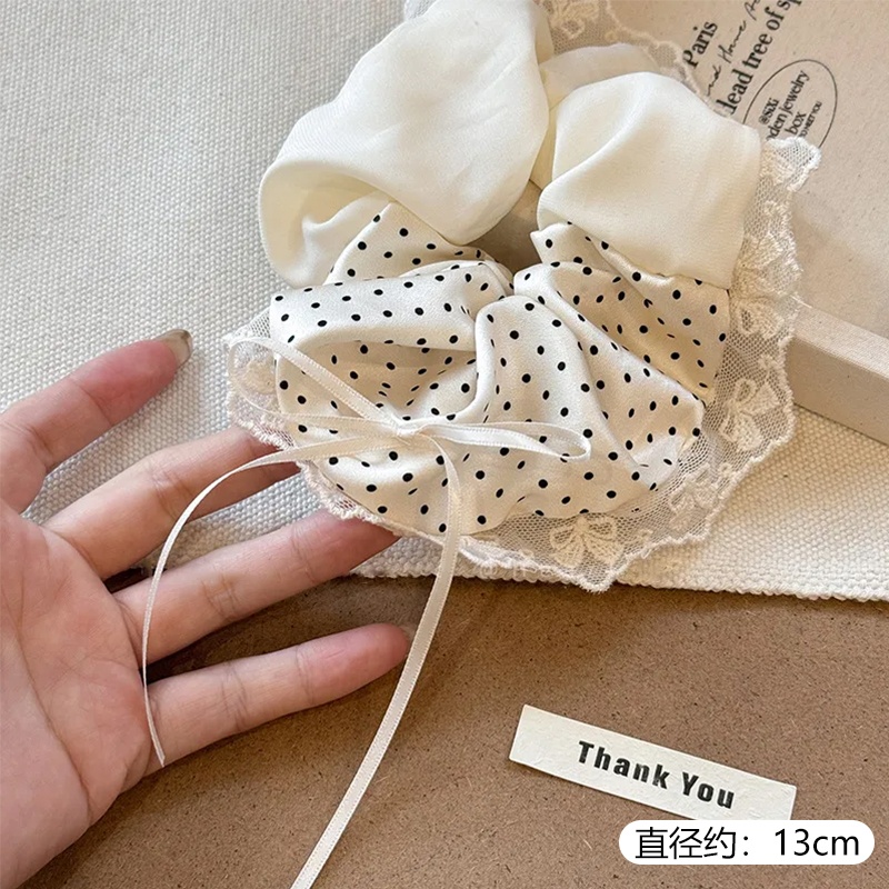 Women's Elegant Daily Cloth Bowknot Hair Tie Splicing Polka Dots