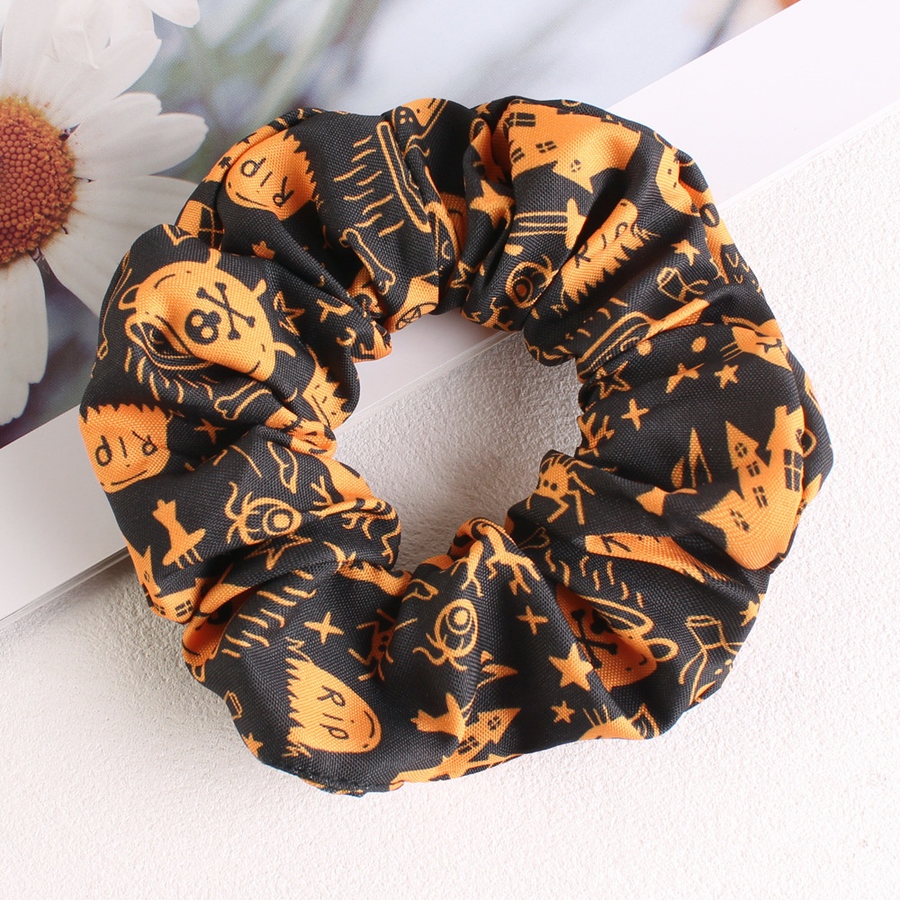 Women's Simple Halloween Elastic Cloth Hair Ties Festive Hair Bands