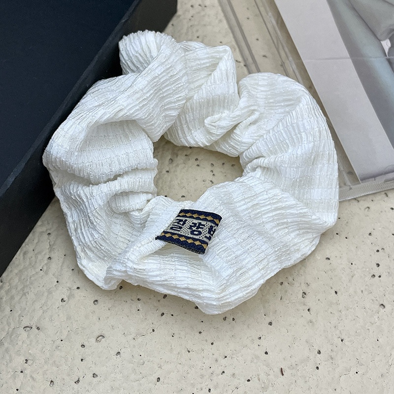 Women Versatile Sweet Fabric Scrunchie Hair Tie Ditsy Floral Plaid