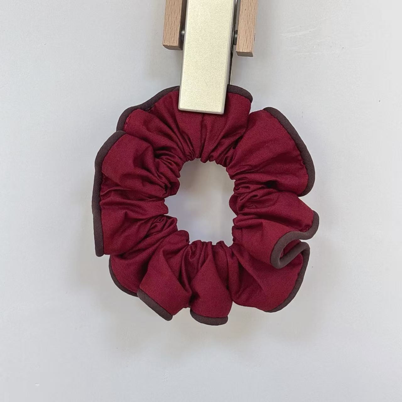 Women's Versatile Cotton Hair Scrunchies Ditsy Floral & Solid Color