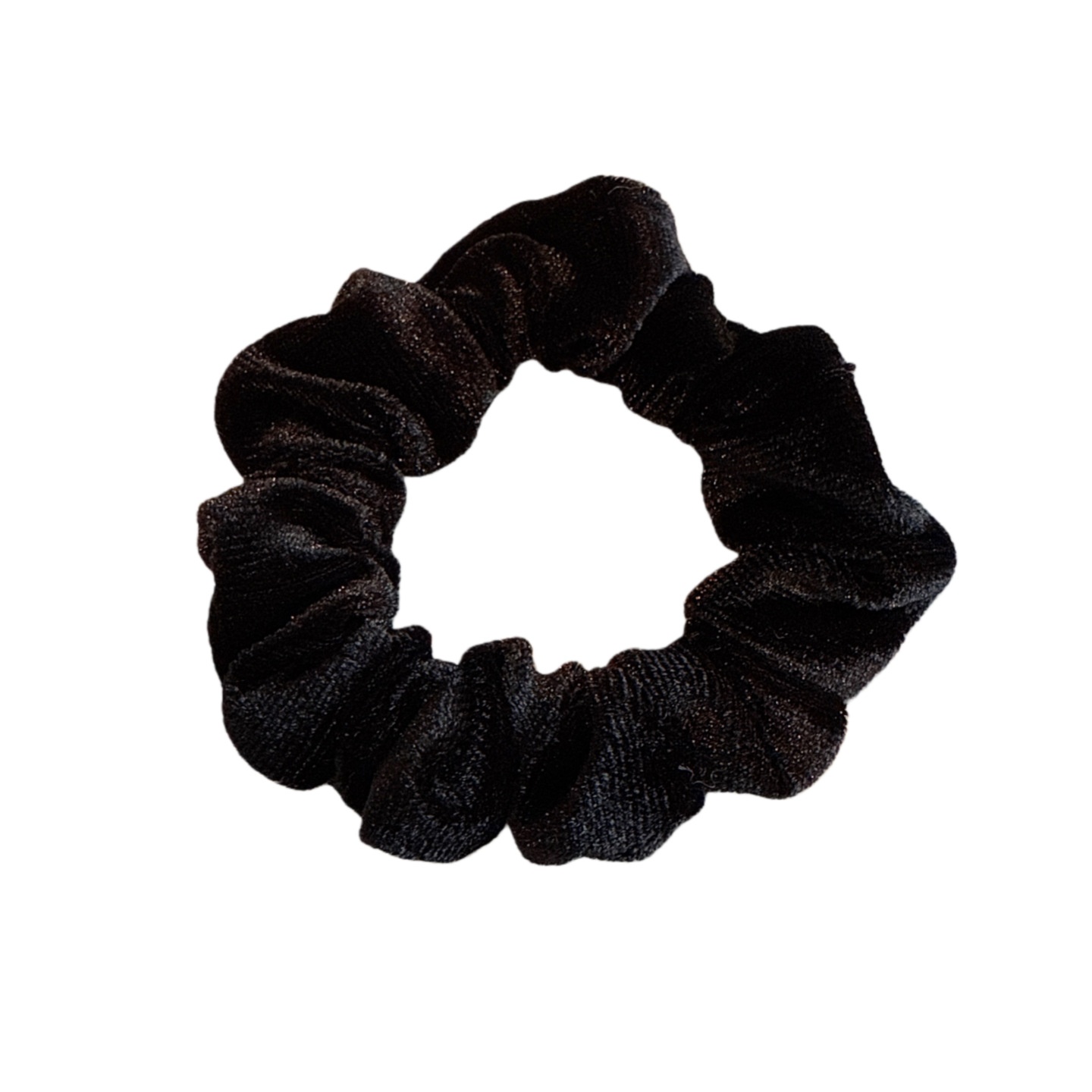 Women's Elastic Retro Velvet Hair Ties For All Seasons Solid Black Coffee