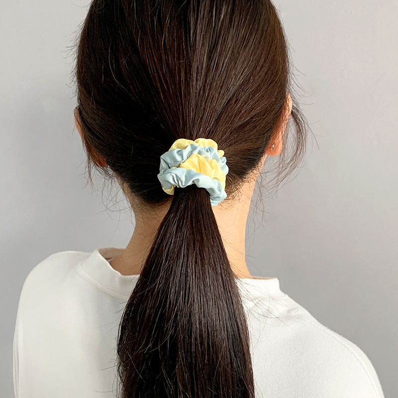 Women's Traceless Satin Hair Scrunchie Daily Wear Solid Color
