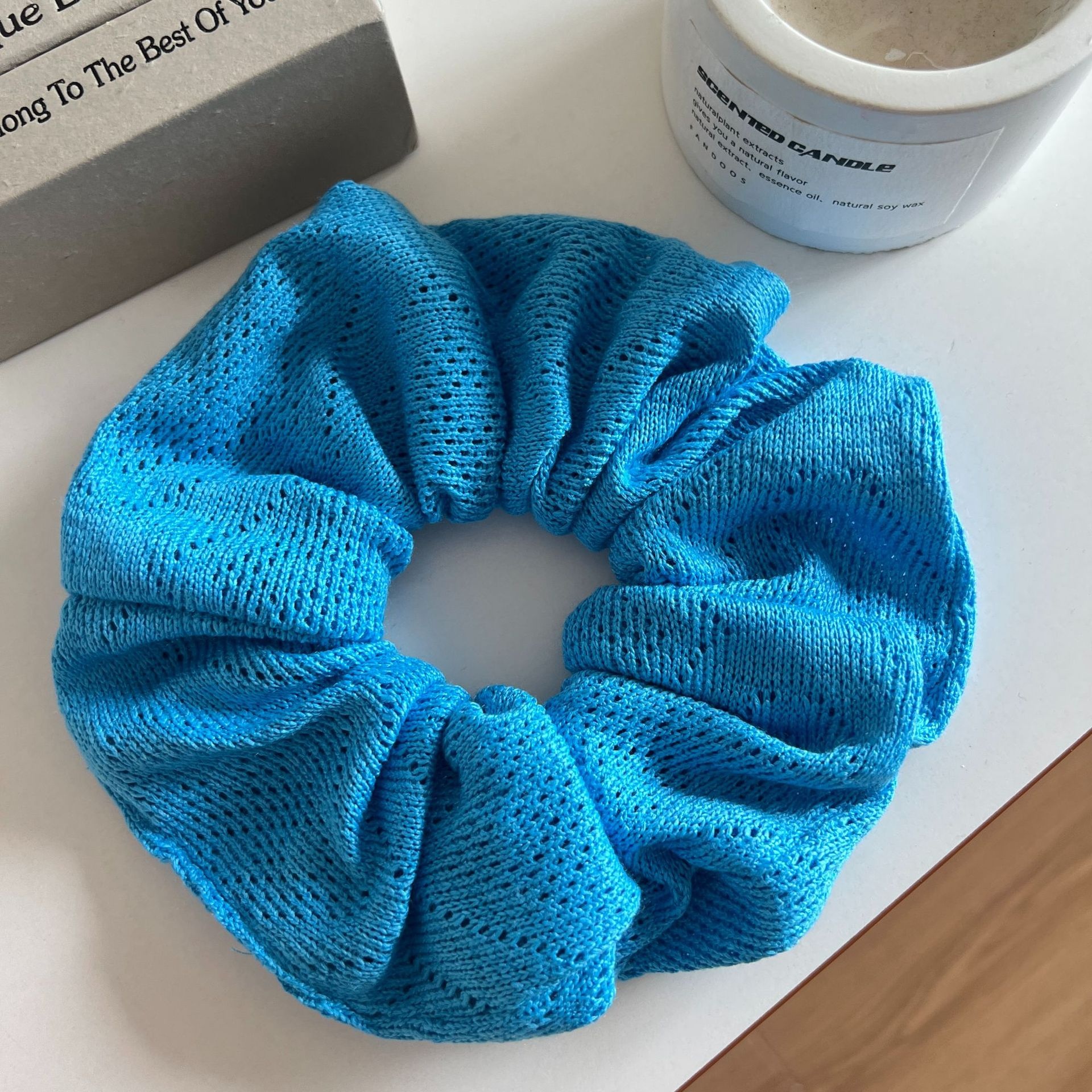 Women's All-Season Knitted Hollow Cloth Hairband Solid Color