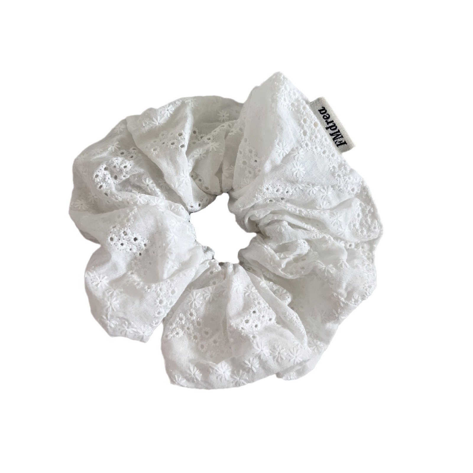 Women's Elegant Fairy Tale High Elasticity Lace Hair Tie Solid White