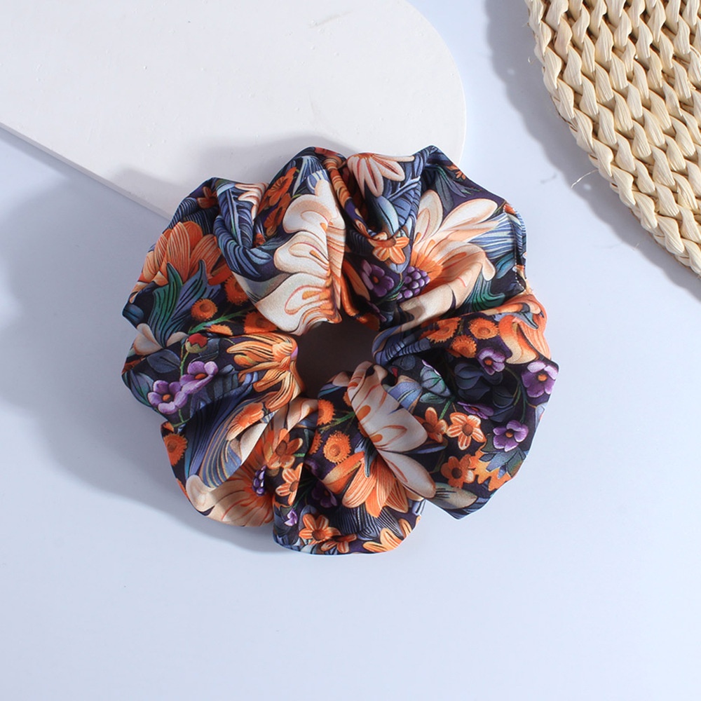 Women's Vintage Fabric Hair Tie Summer Accessory Floral Print