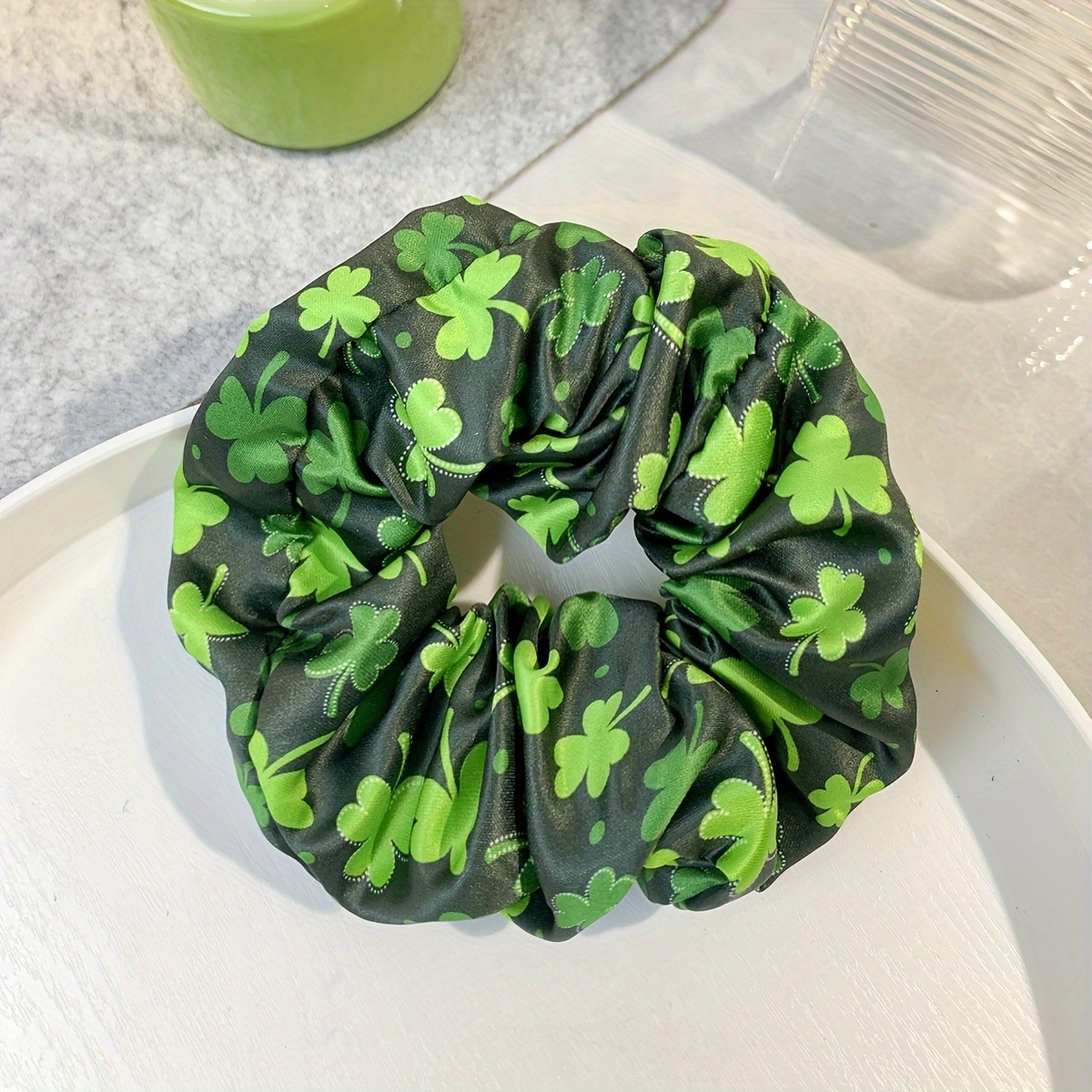Women's Daily Festival Simple Cloth Hair Tie Shamrock Pattern