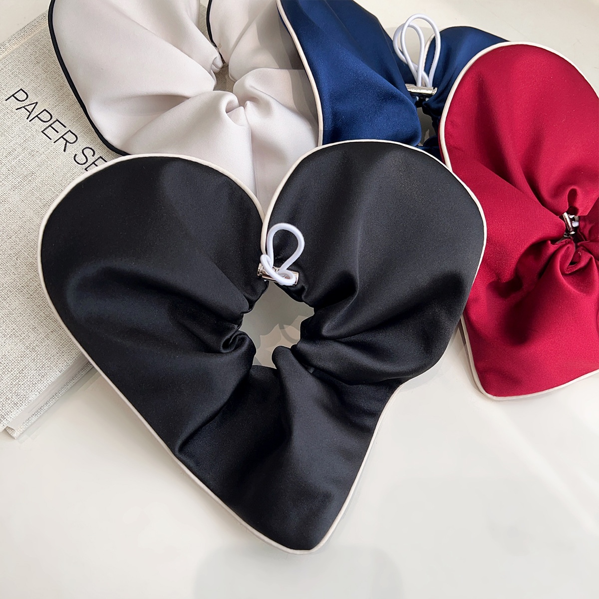 Women's All-Season Cloth Hair Tie Daily Hair Bun Rope Heart-Shaped