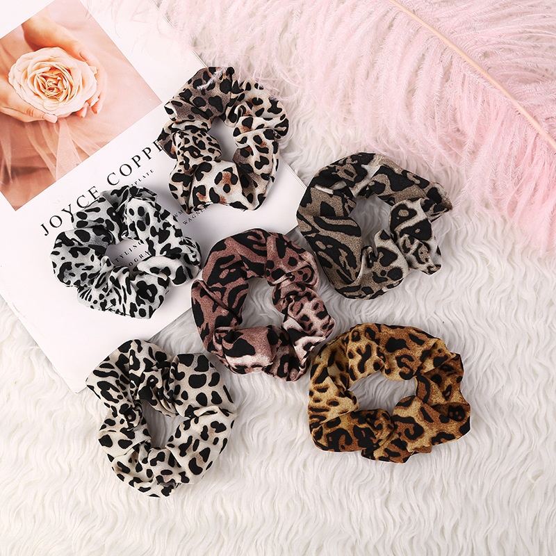 Women's Sweet Simple Daily Cloth Hair Tie Scrunchie Leopard Print