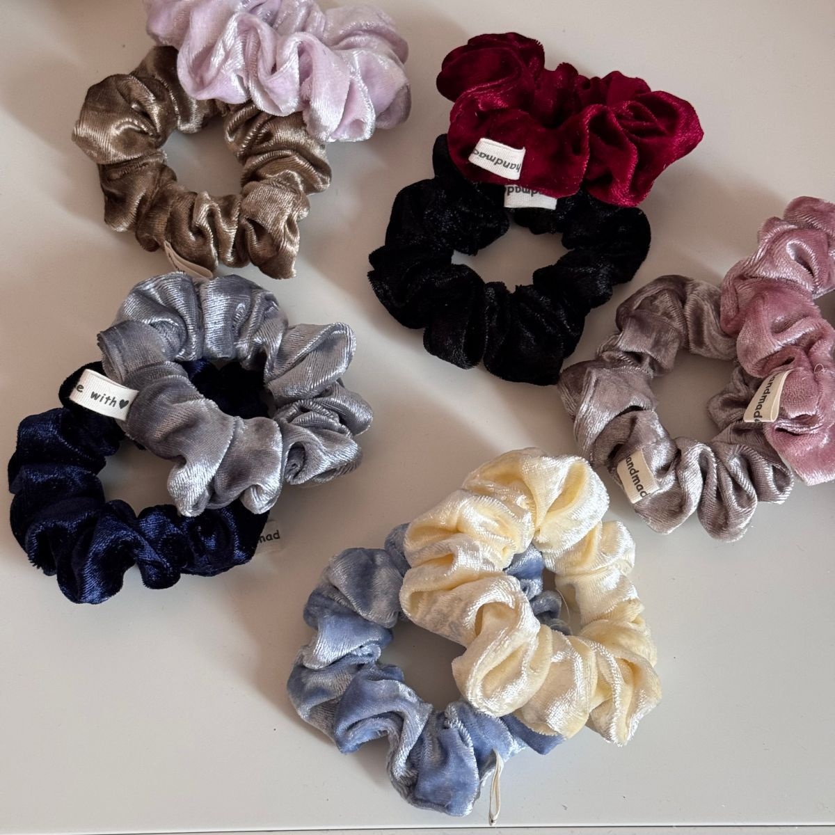 Women's Elegant Soft Velvet Hair Tie Solid Color All Season Scrunchie