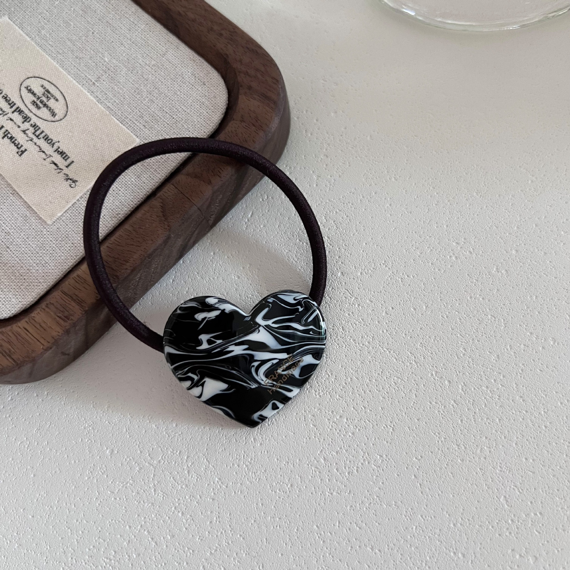 Women's All-Season Acetate Elastic Hairband Colorful Heart Shaped