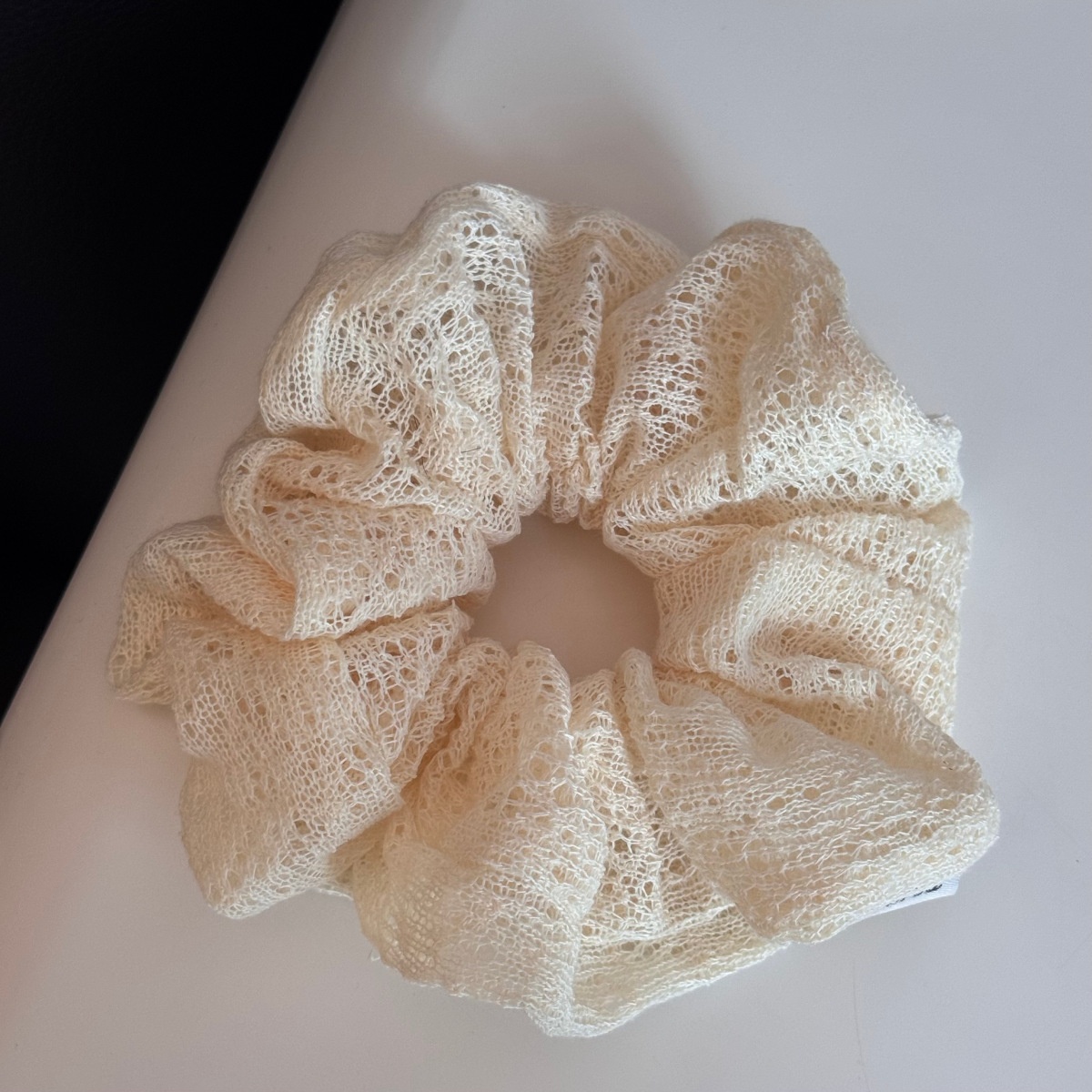 Women's Elegant Winter Cloth Hair Tie Accessories White Lace Pattern